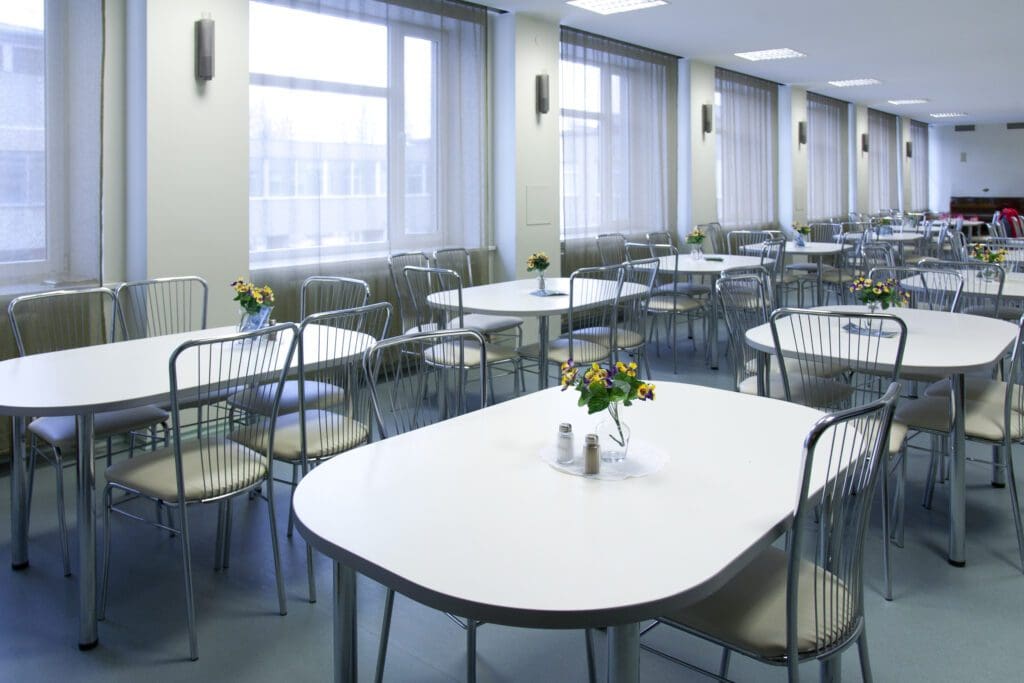 Mental health facility cafeteria