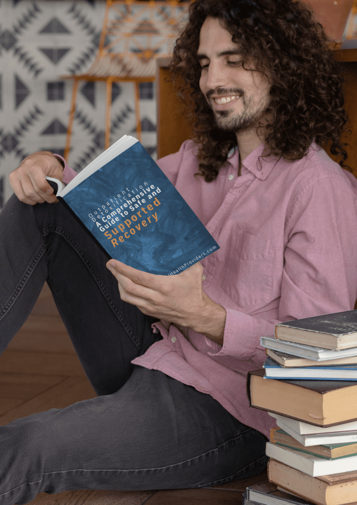 Outpatient Detoxification A Comprehensive Guide to Safe and Supported Recovery Man Holding Book