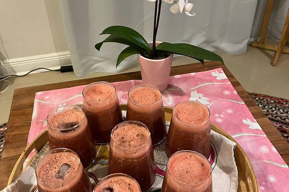 Women wellness retreat drinks