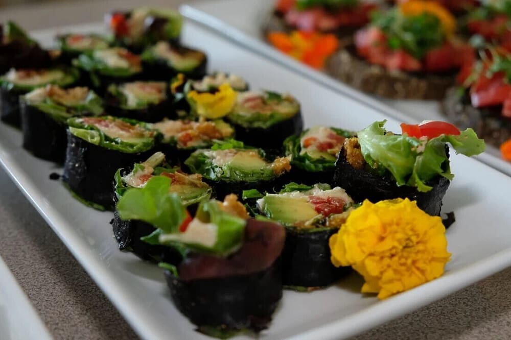 Women wellness retreat food