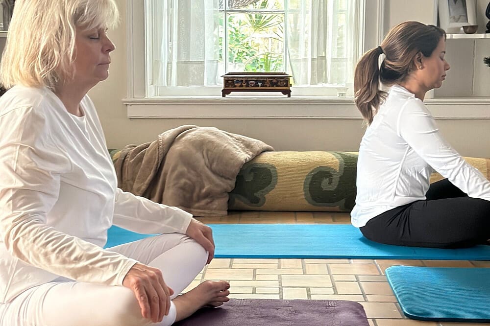 Women wellness retreat yoga