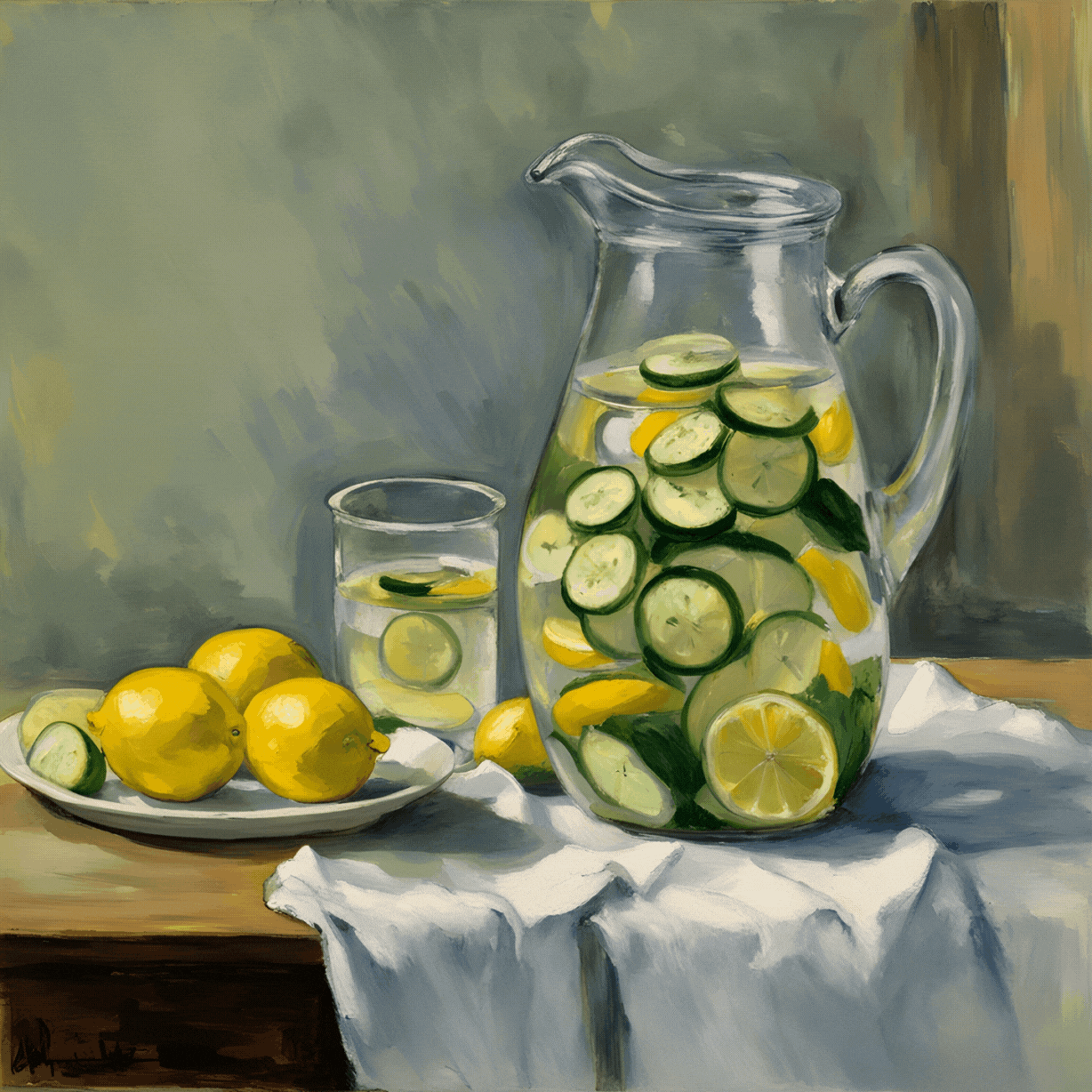 Detox Water With Lemon and Cucumber Refreshing and Cleansing