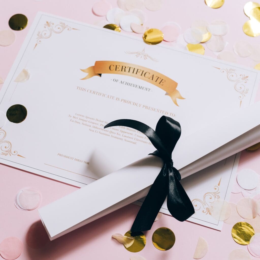 Certificate upon Successful Completion