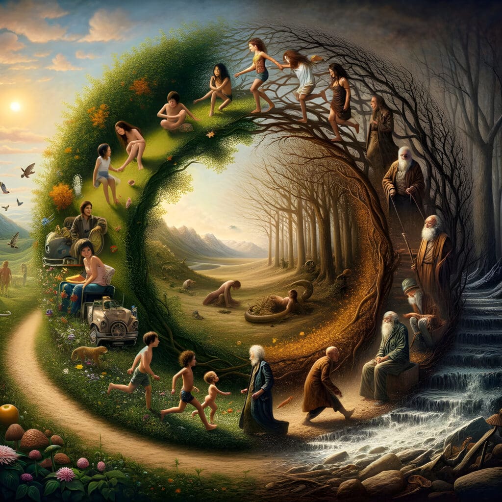 I am appreciating the cycles of nature, finding parallels in my own journey of growth and renewal
