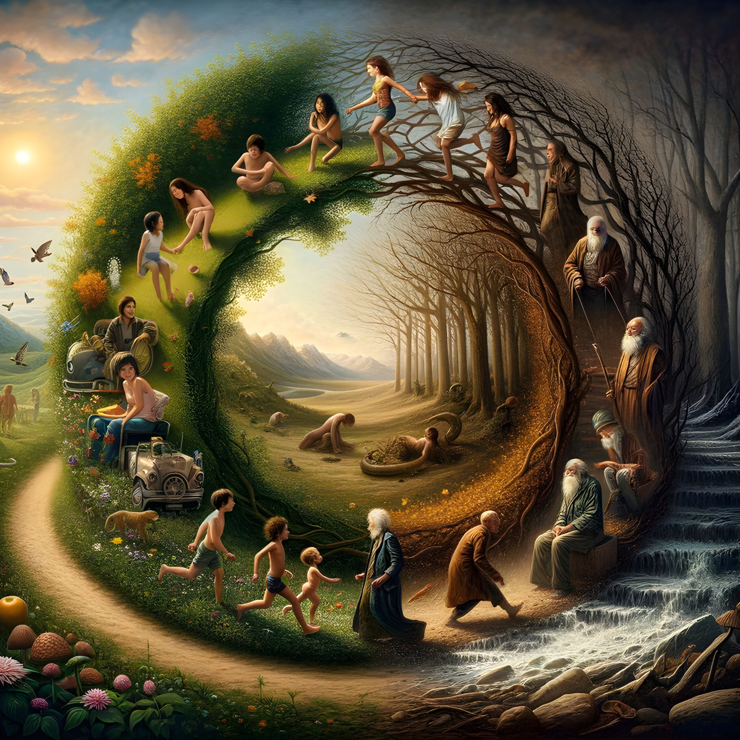 I am appreciating the cycles of nature, finding parallels in my own journey of growth and renewal