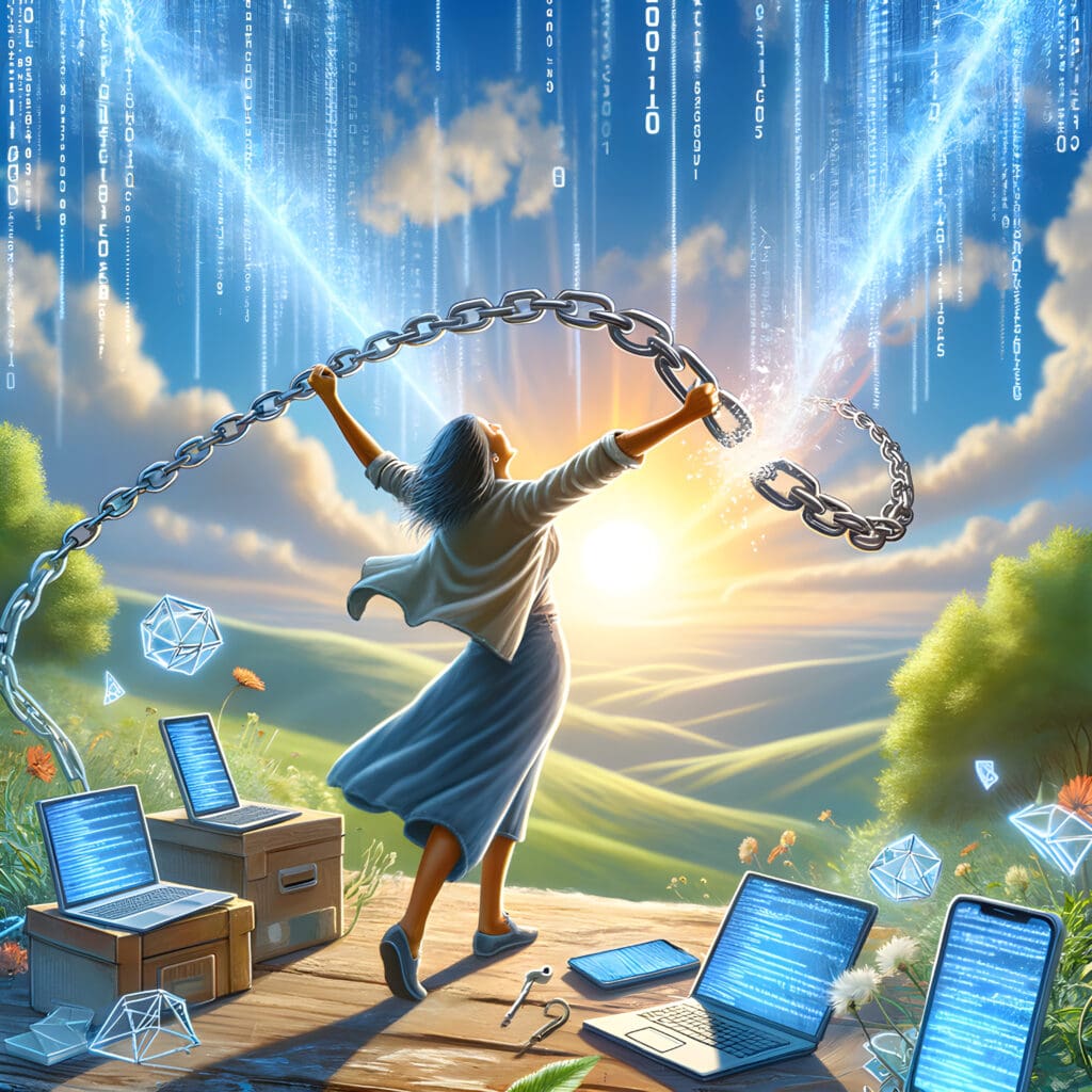 I am celebrating my independence from digital chains, reveling in the freedom of unplugged life