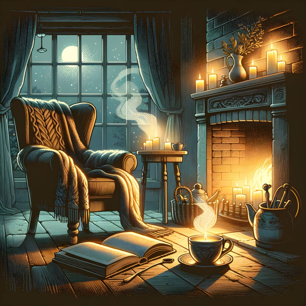 I am cherishing quiet evenings, finding solace in the stillness that prepares me for restful sleep