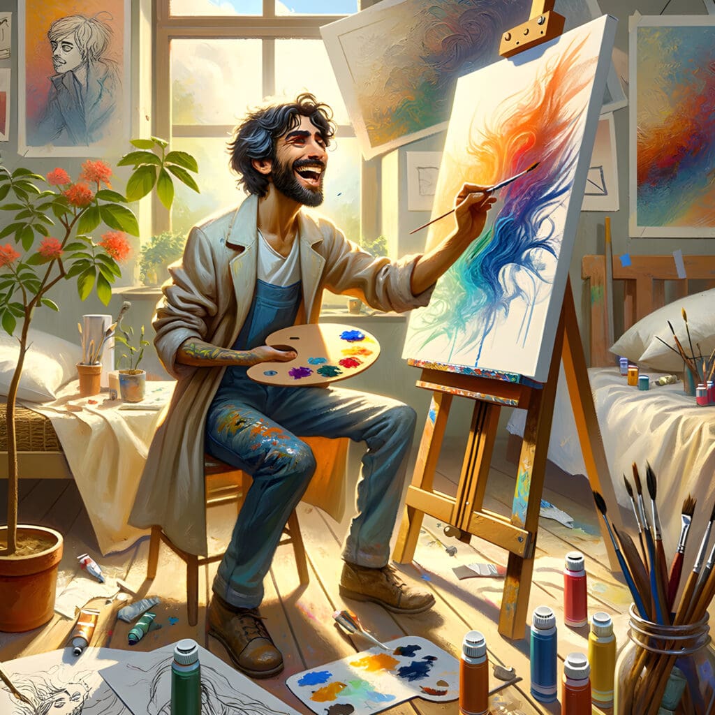 I am embracing creativity, finding joy in the process of creating and the satisfaction of personal expression