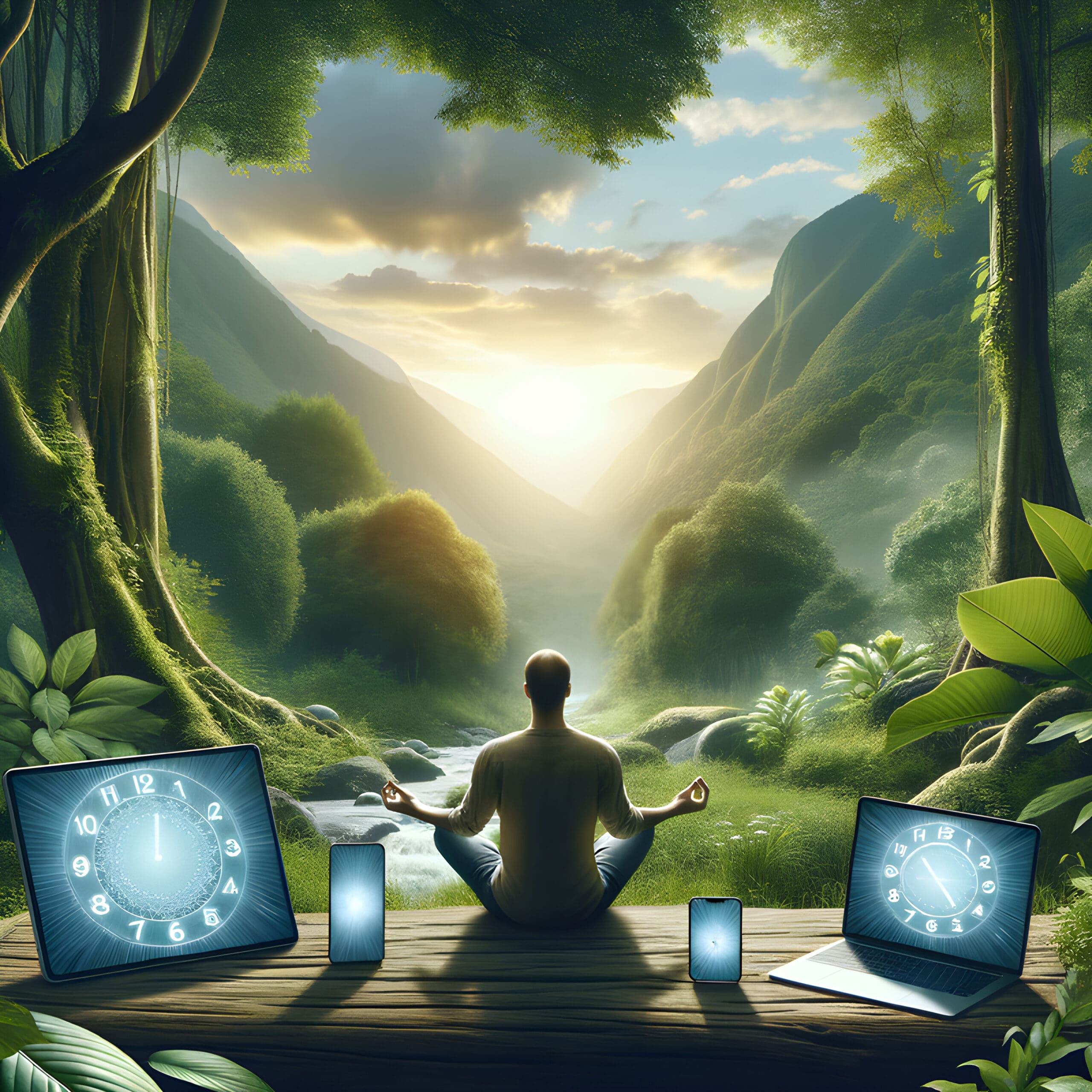 I am embracing the present moment, fully engaged and alive in the now, free from digital distractions