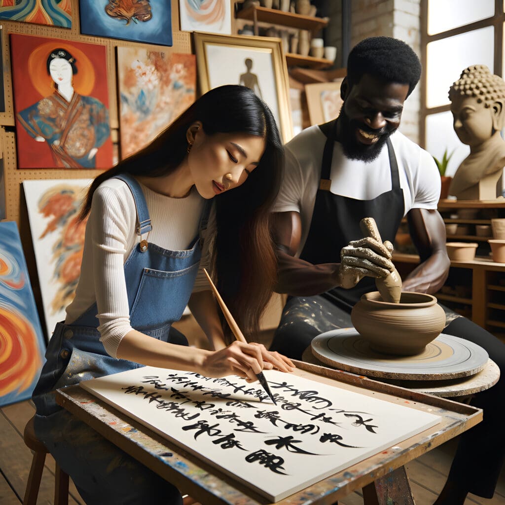 I am engaging with the arts as a spectator and participant, finding inspiration and joy in creative expression