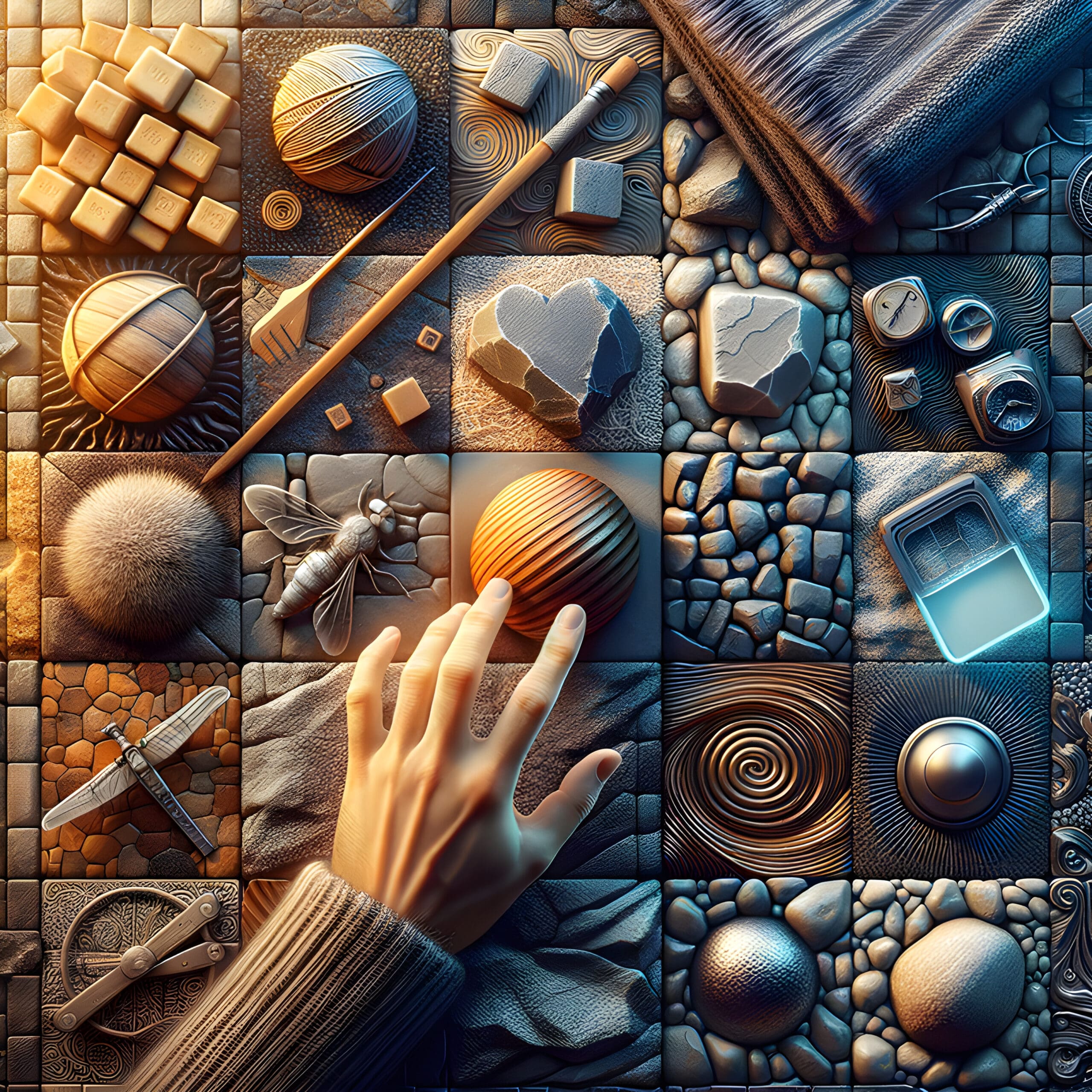 I am savoring the tactile world, where textures, temperatures, and the weight of objects bring a grounding sense of reality
