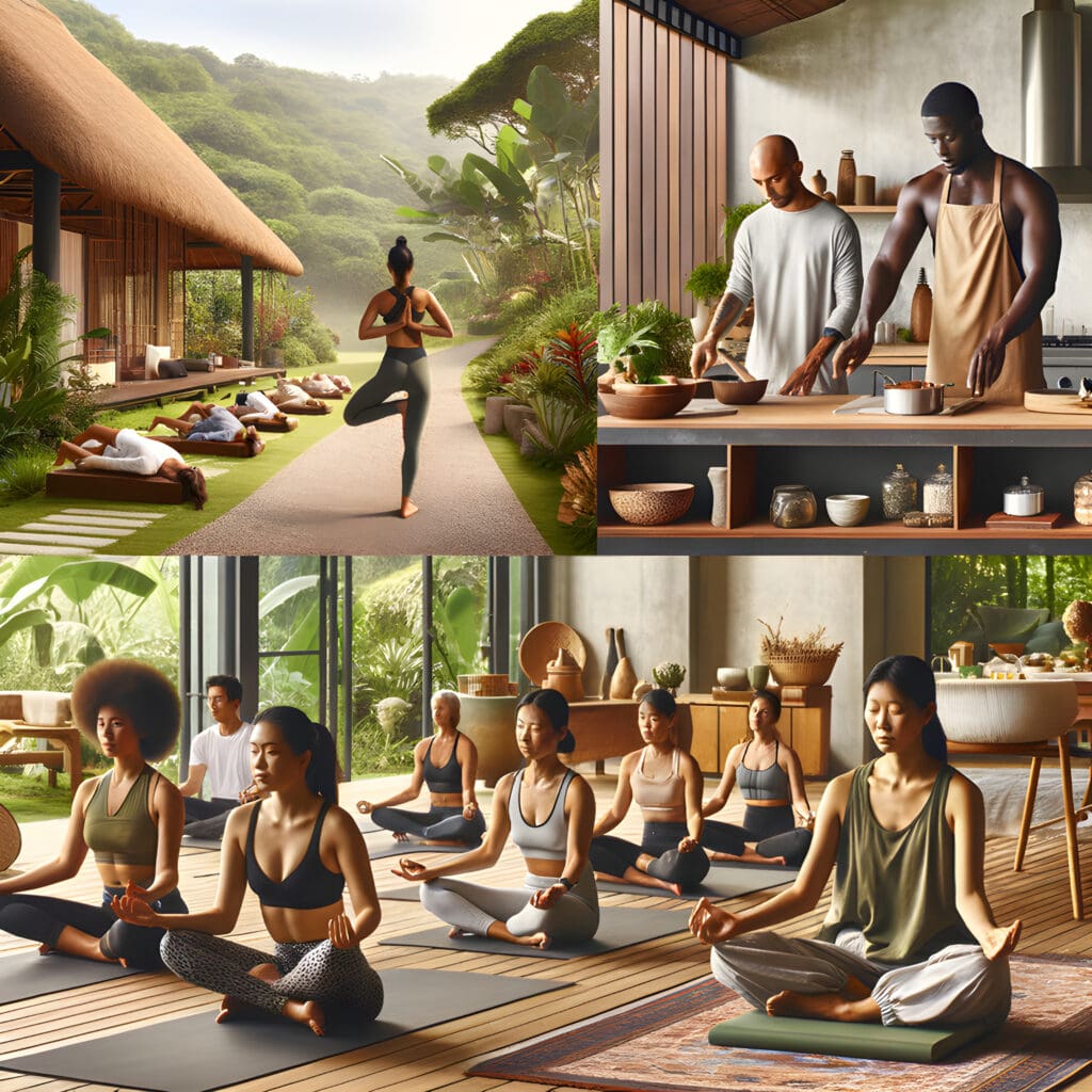 Intermediate wellness retreat activities