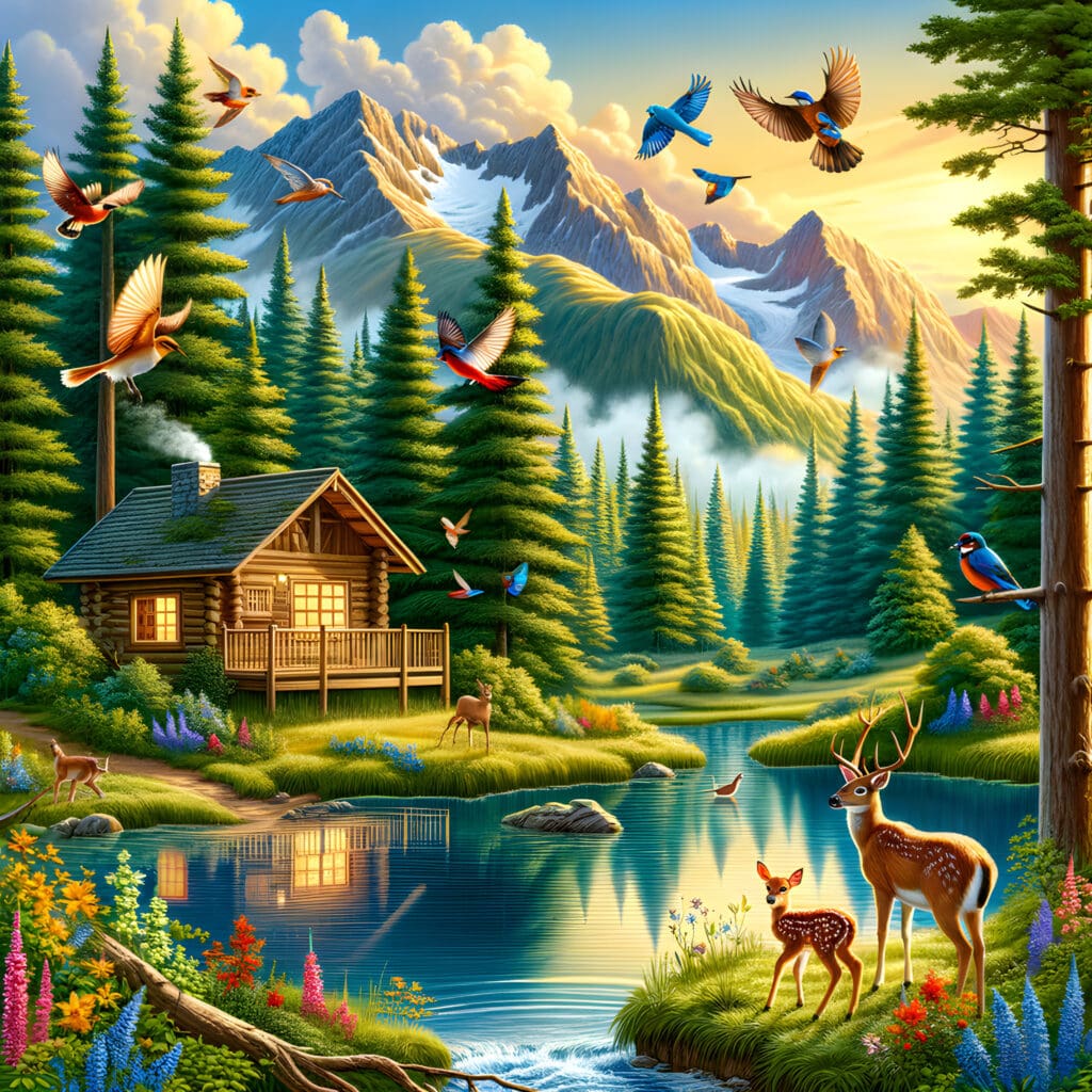 Nature at a wellness retreat