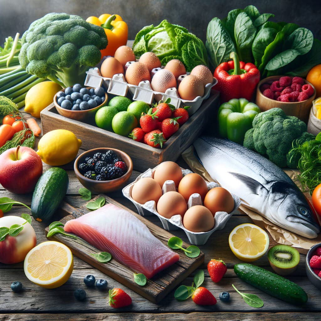 Raw food selection