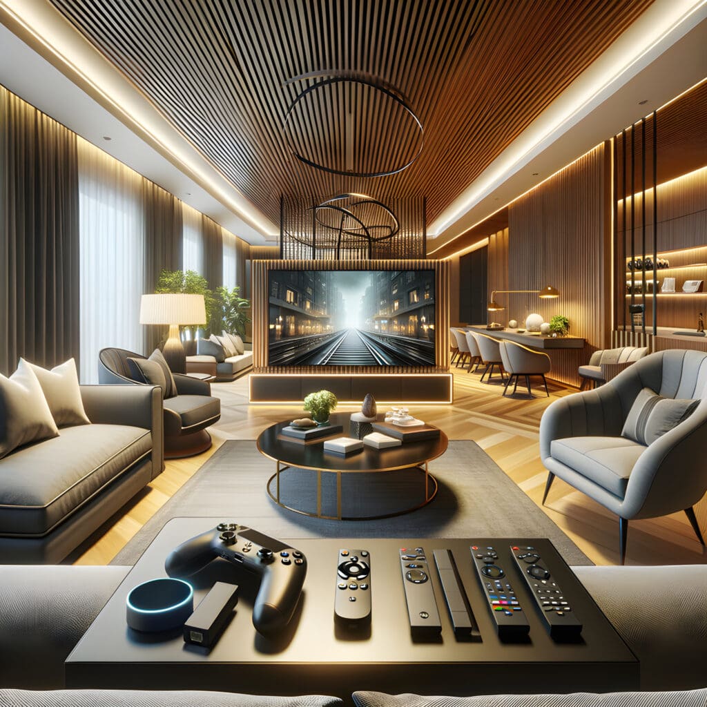 TV with Streaming Services in wellness retreat accommodations