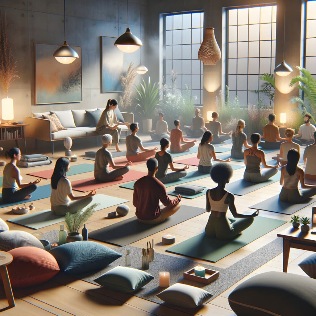 Yoga & Short Meditation classes at a wellness retreat