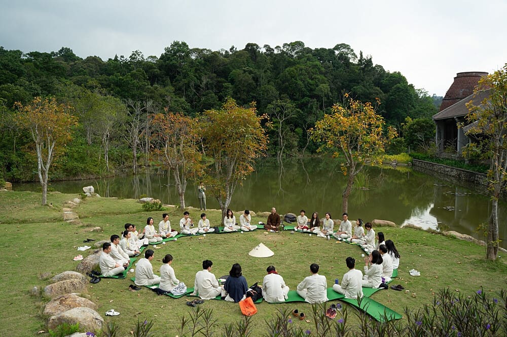 Group Meditation Circle 7 Day Yoga & Meditation, Travel Retreat in Northern Vietnam