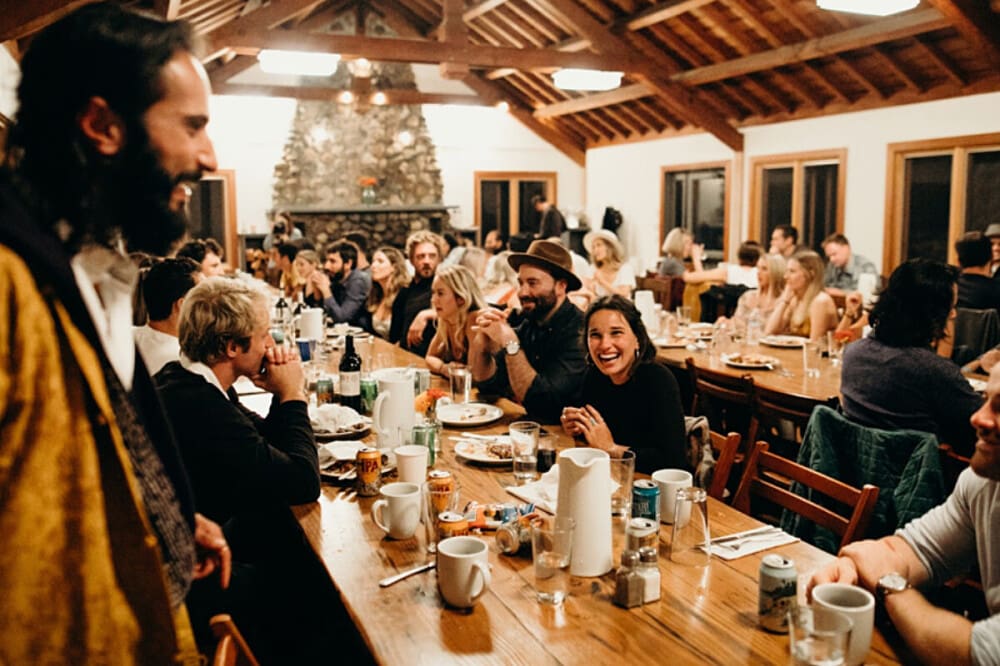 Social Meal 7 Day Wellness Retreat at Eros Monastery Bay Area Mendocino US