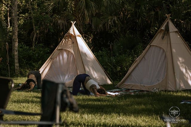 Tepee Accommodations 3 Day Womens Mind, Body, Soul Yoga & Camping Retreat, Florida, US
